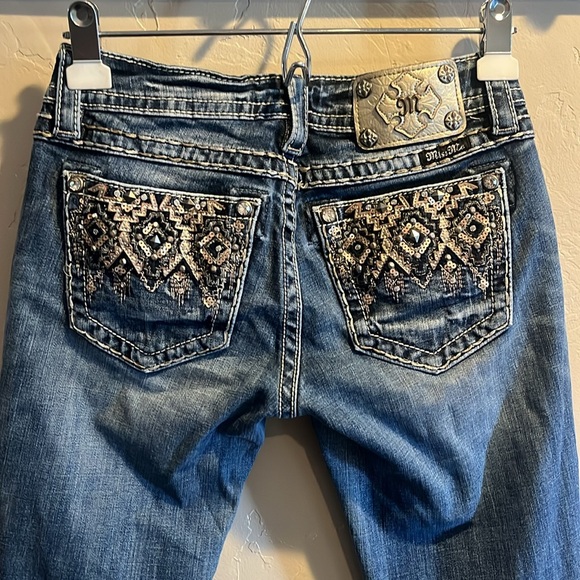 Miss Me Southwest Sequin Skinny Jeans - Picture 2 of 7